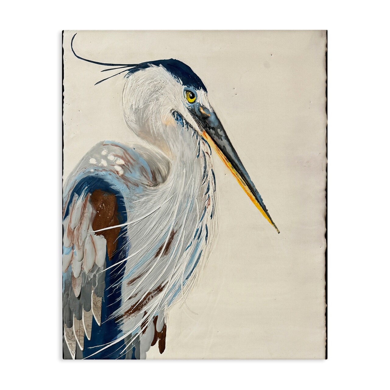 Stupell Industries Neutral Tone Vintage Heron Canvas By Stacy Gresell